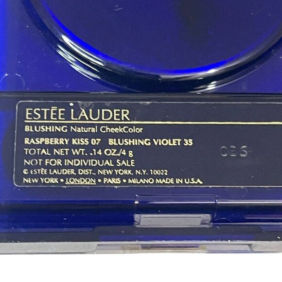 Estee Lauder Blush Makeup Raspberry Kiss 07 Blushing Violet .14 OZ Vintage NOS - Picture 3 of 4